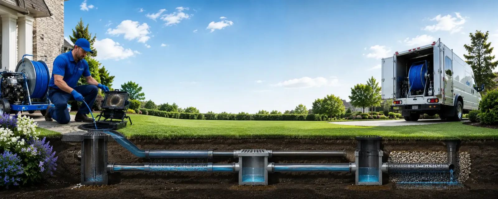 Outdoor drain cleaning information for Stem, NC